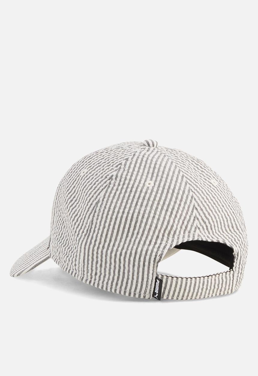 PUMA - Ess no. 1 logo patch seersucker bb cap- puma black-stripe