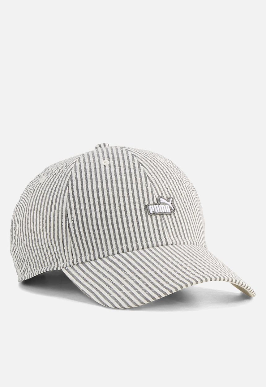 PUMA - Ess no. 1 logo patch seersucker bb cap- puma black-stripe