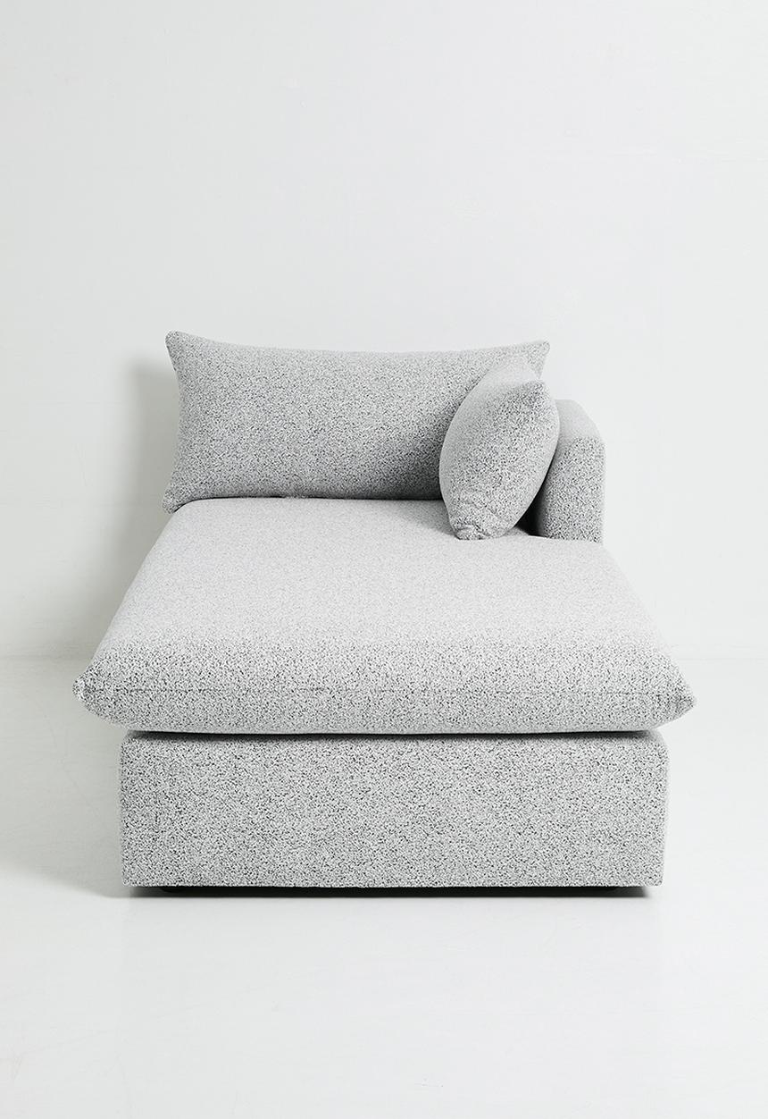 Zorora - Lira Luxe Daybed Right - Salt & Pepper
