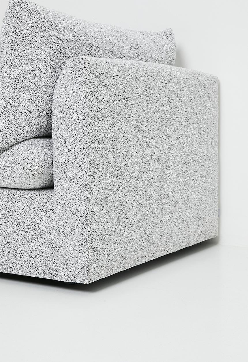 Zorora - Lira Luxe Daybed Left - Salt & Pepper