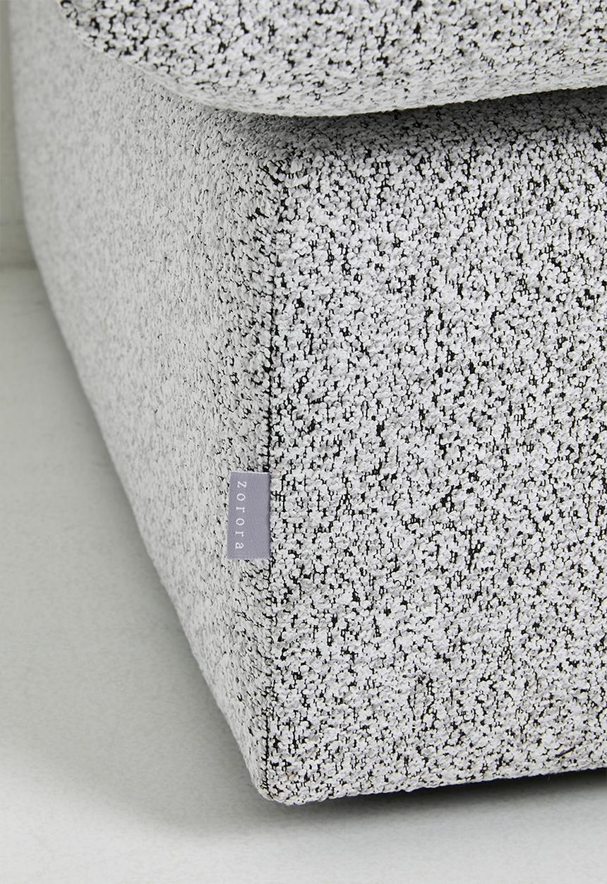 Zorora - Lira luxe ottoman - Salt & Pepper