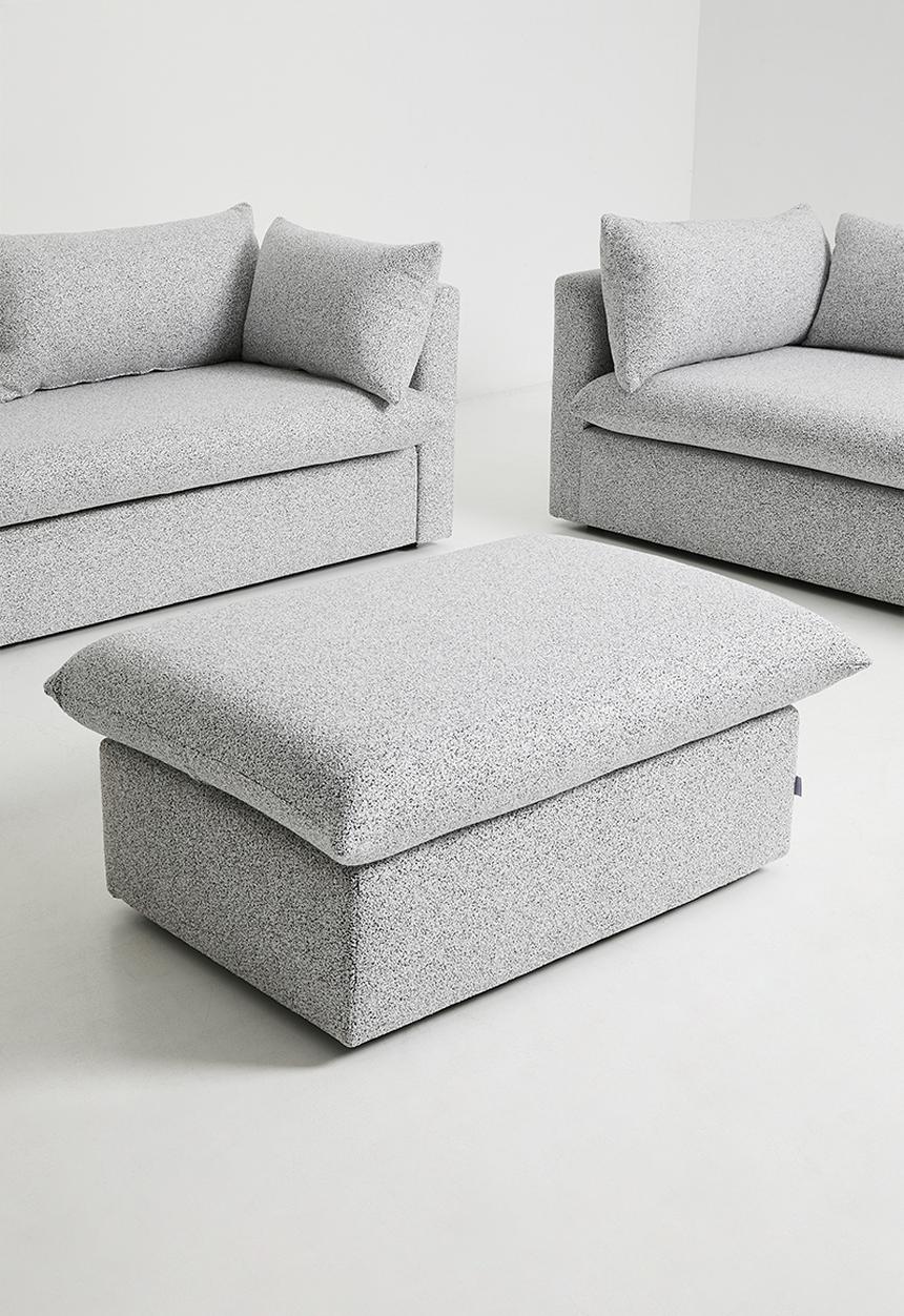 Zorora - Lira luxe ottoman - Salt & Pepper