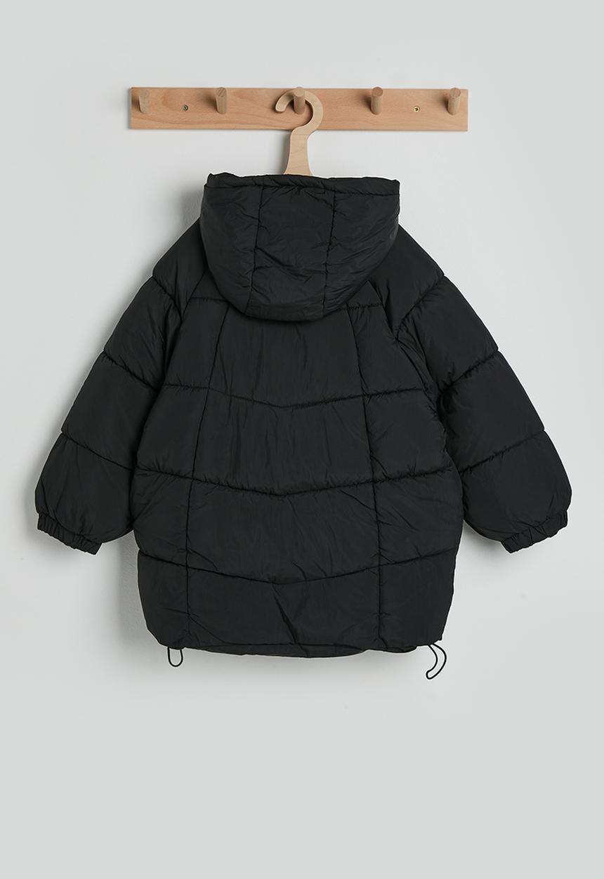 Pop Candy - Box quilted puffer jacket - black