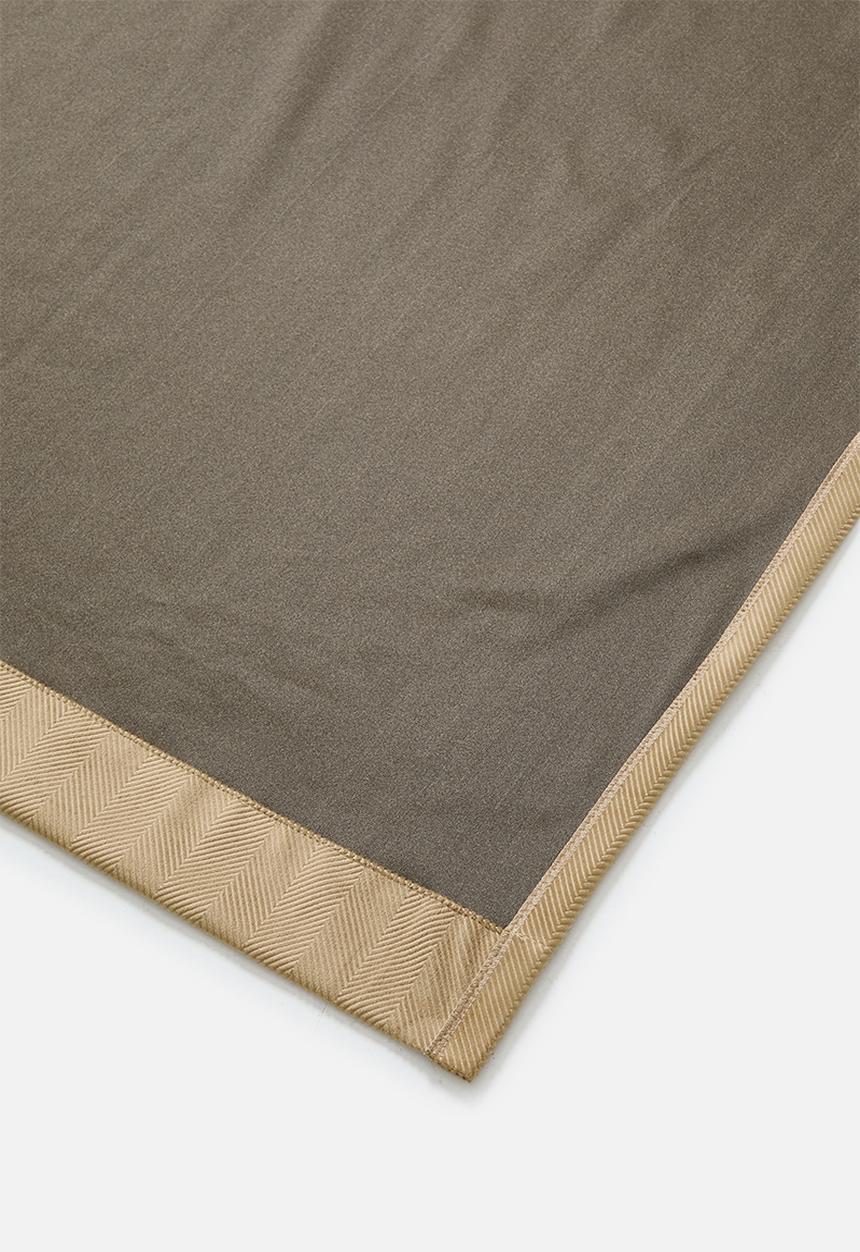 Sixth Floor - Herringbone Velvet Selflined Curtain Eyelet - Sand