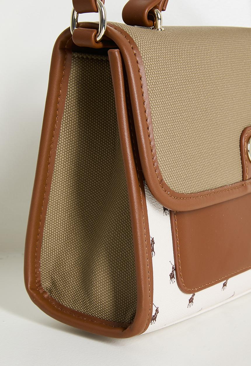 POLO - Palma flapover sling bag - maple