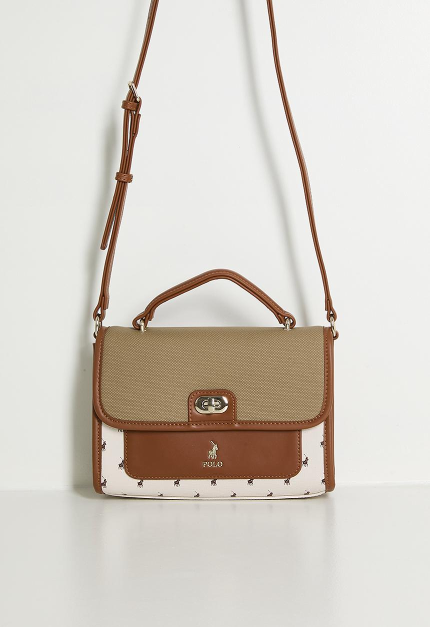 POLO - Palma flapover sling bag - maple