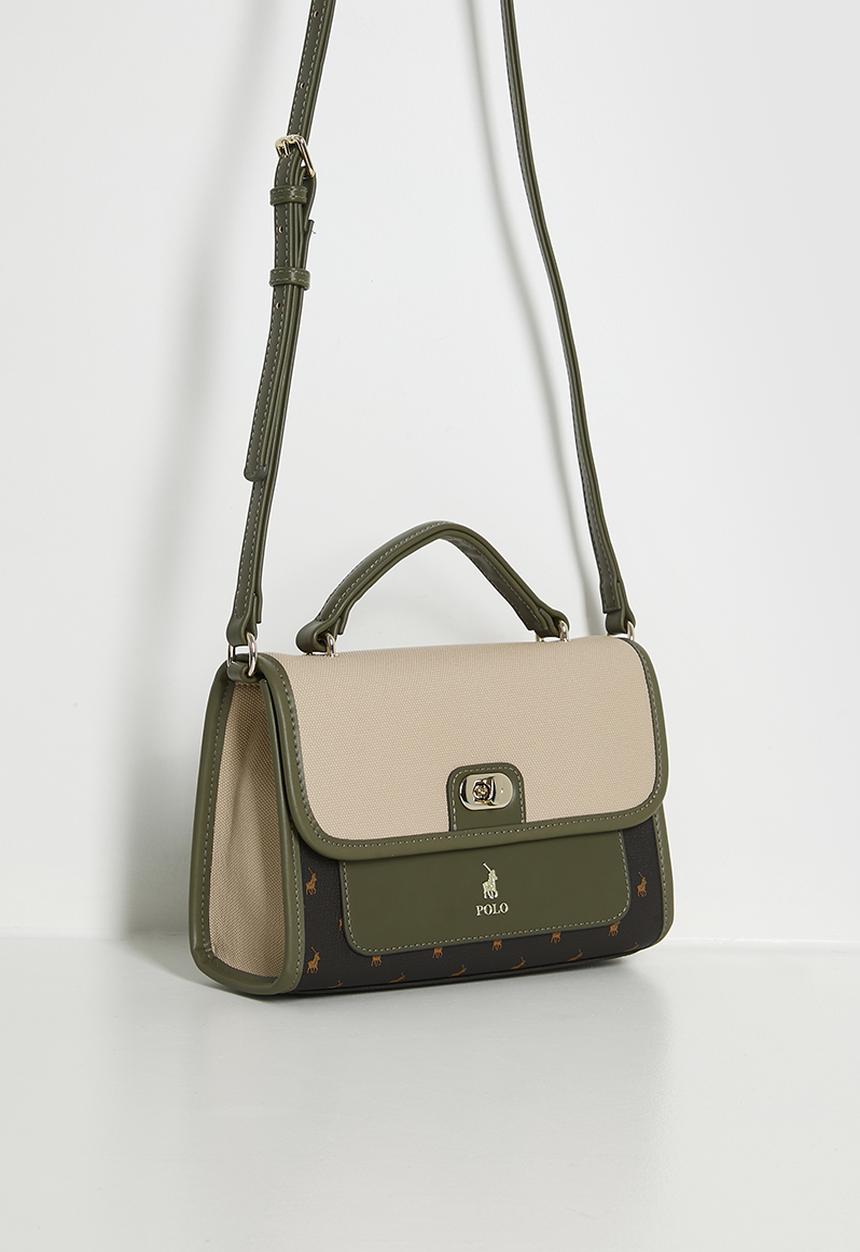 POLO - Palma flapover sling bag - olive
