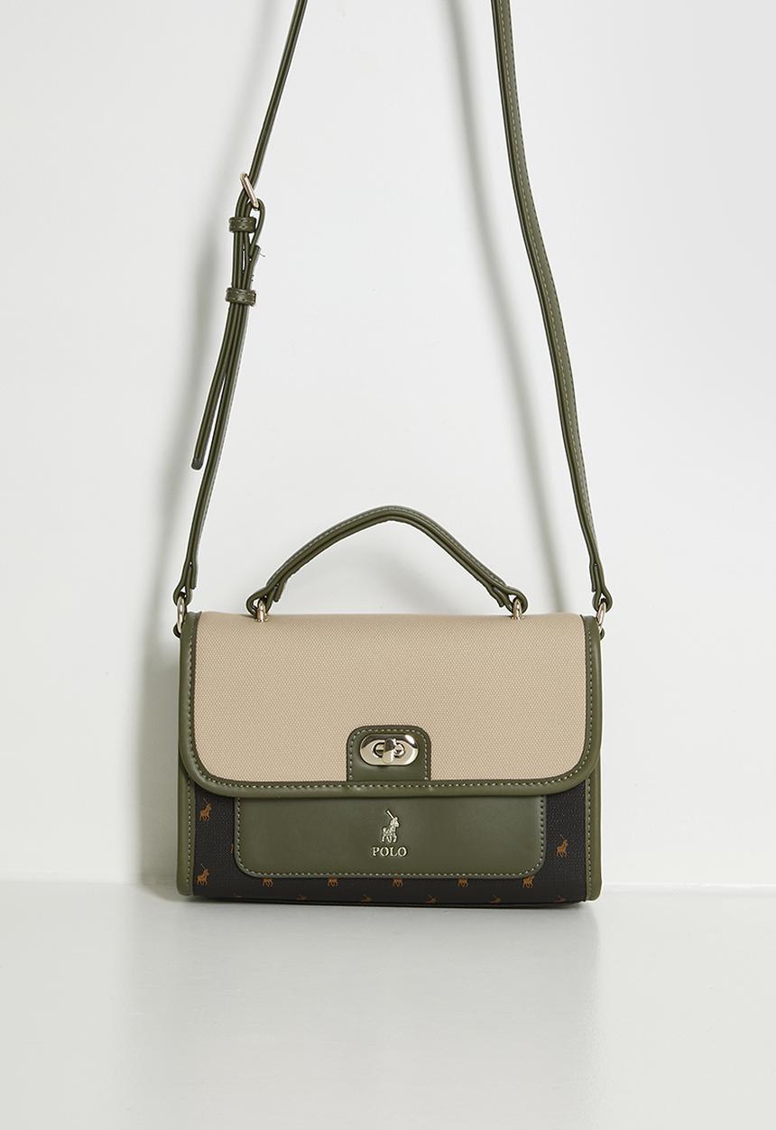 POLO - Palma flapover sling bag - olive
