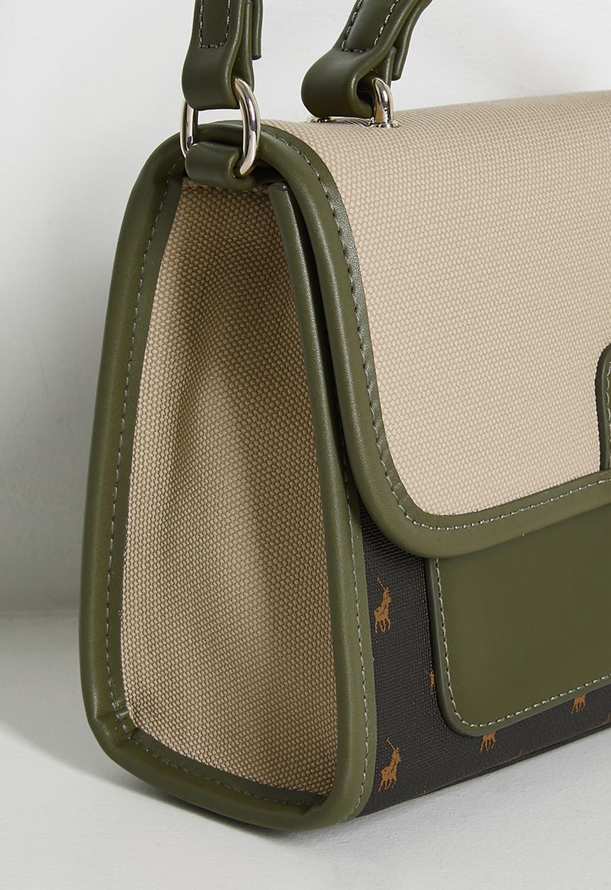 POLO - Palma flapover sling bag - olive