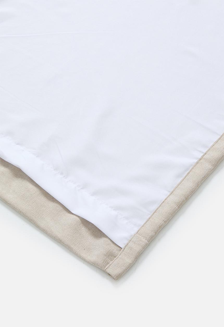 Sixth Floor - Osiris Chenille Lined Curtains Eyelet - Natural