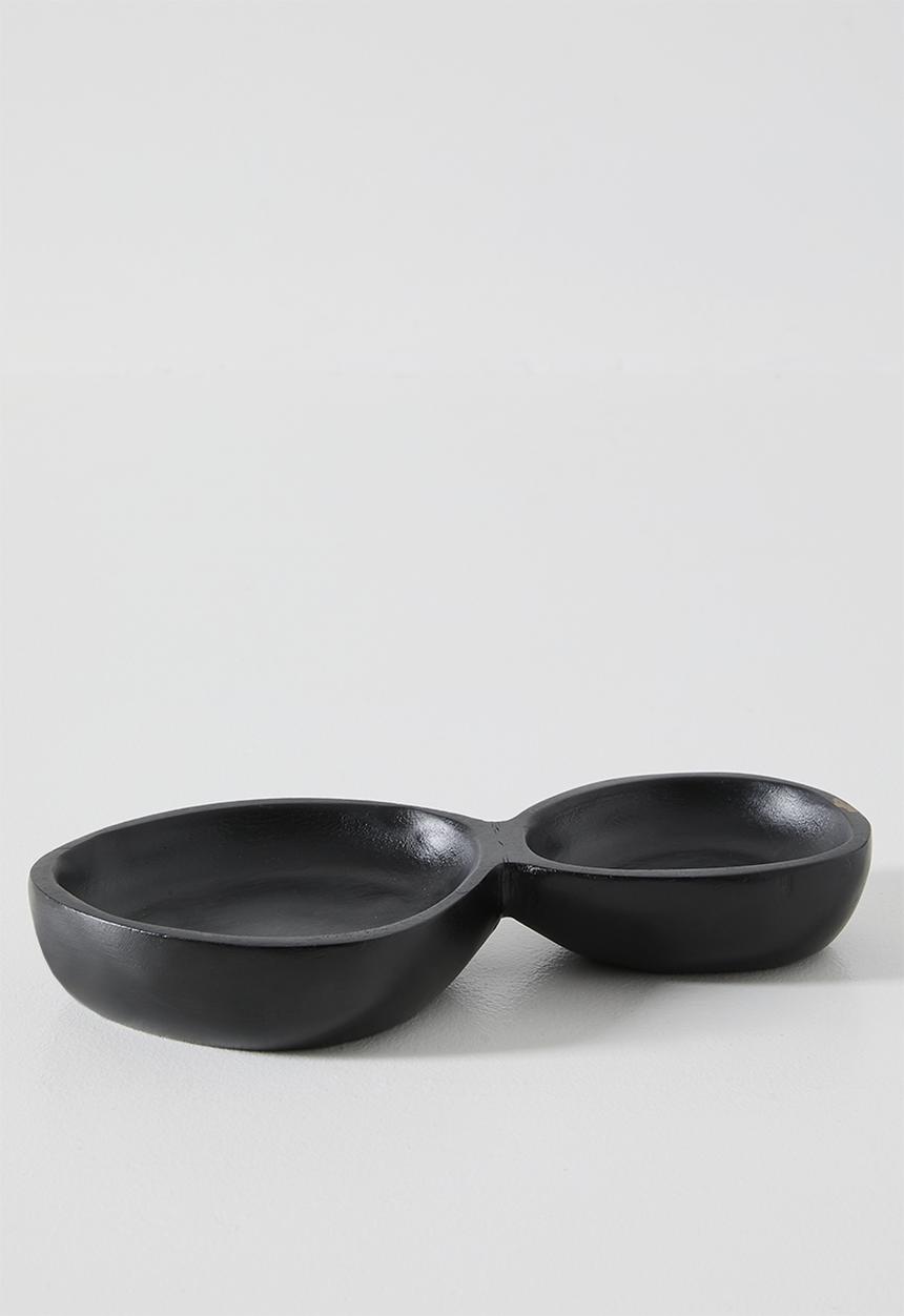 Sixth Floor - Cluster Wooden Olive Bowls - Black