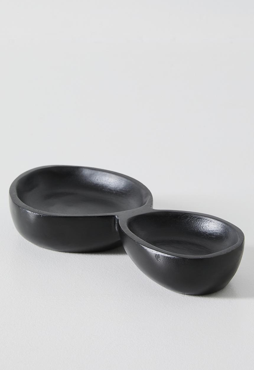 Sixth Floor - Cluster Wooden Olive Bowls - Black
