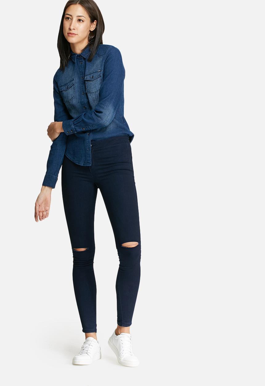 ONLY - Rock it fitted denim shirt