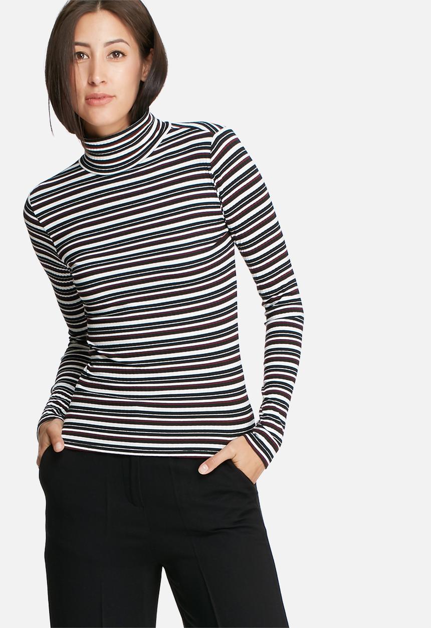ONLY - Striped turtleneck top