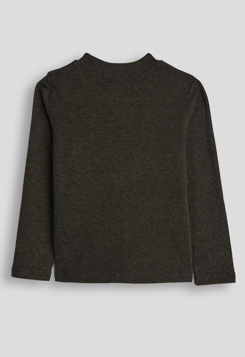 Pop Candy - Melange long sleeved tee - dark brown