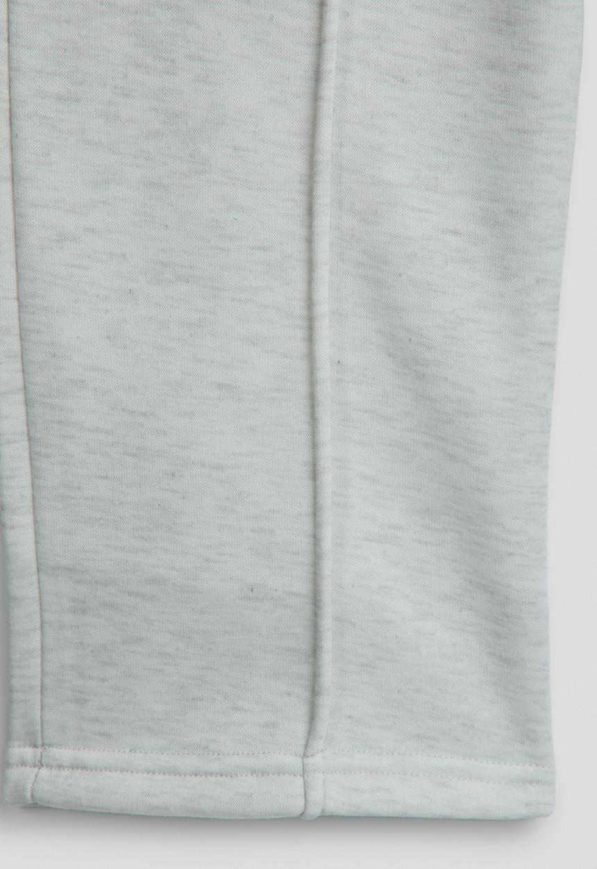 Pop Candy - Melange pin tuck sweatpants - white smoke