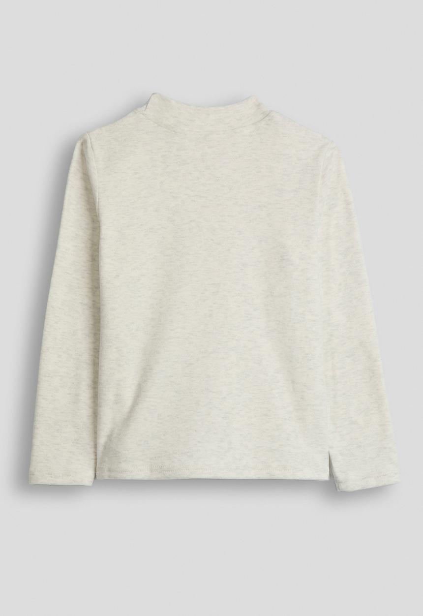 Pop Candy - Melange long sleeved tee - white