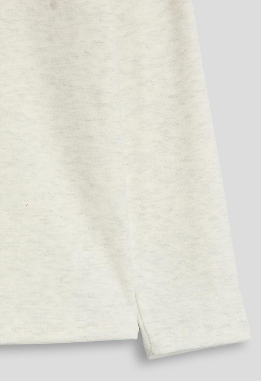 Pop Candy - Melange long sleeved tee - white
