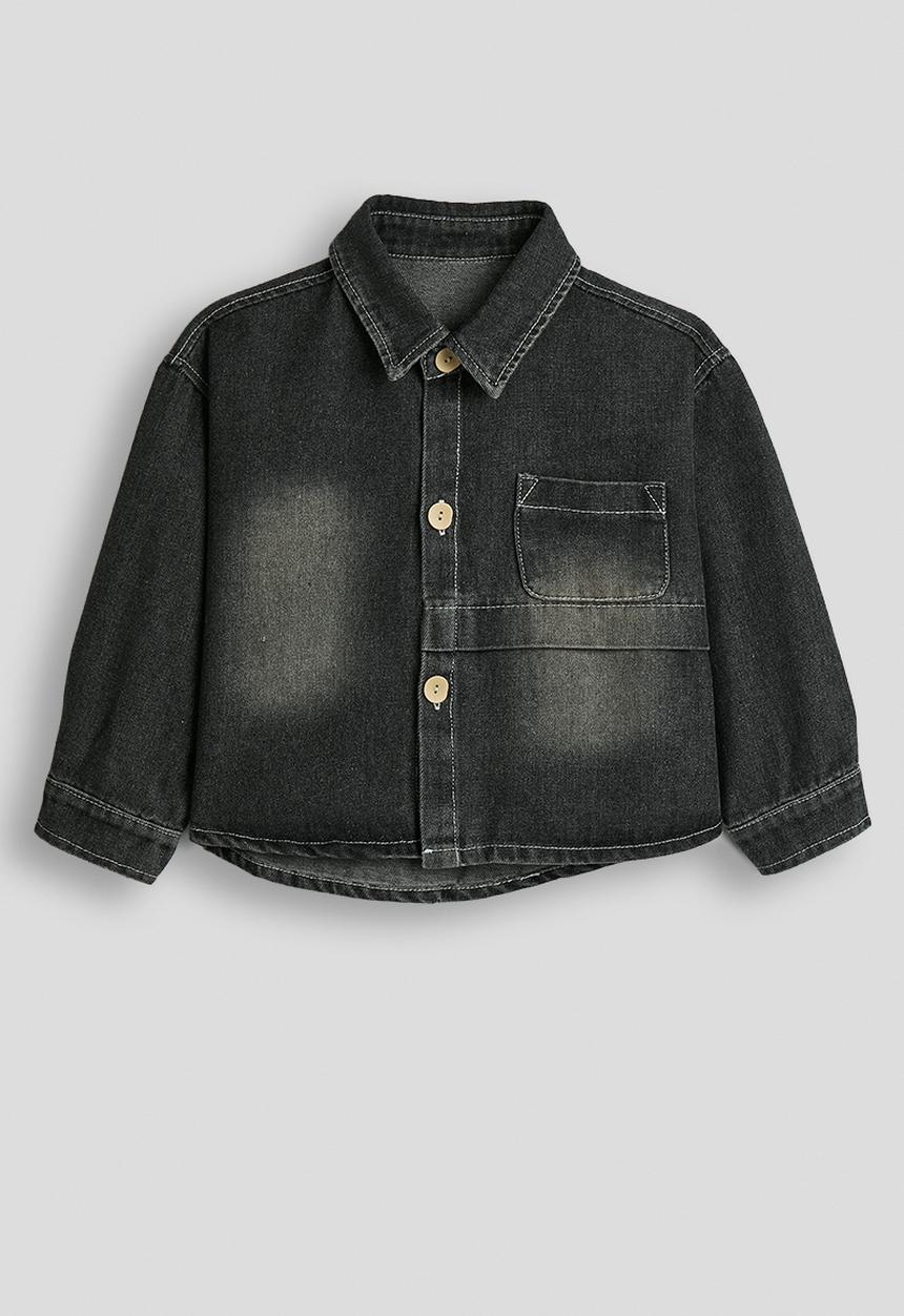 Pop Candy - Denim shirt - black