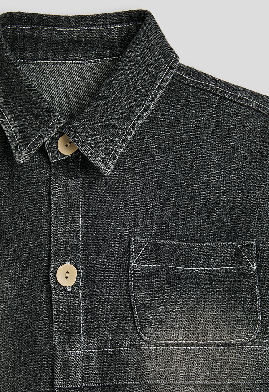 Pop Candy - Denim shirt - black