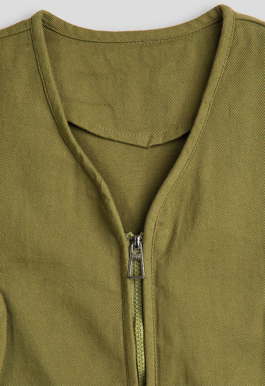 Pop Candy - Cargo vest jacket - green