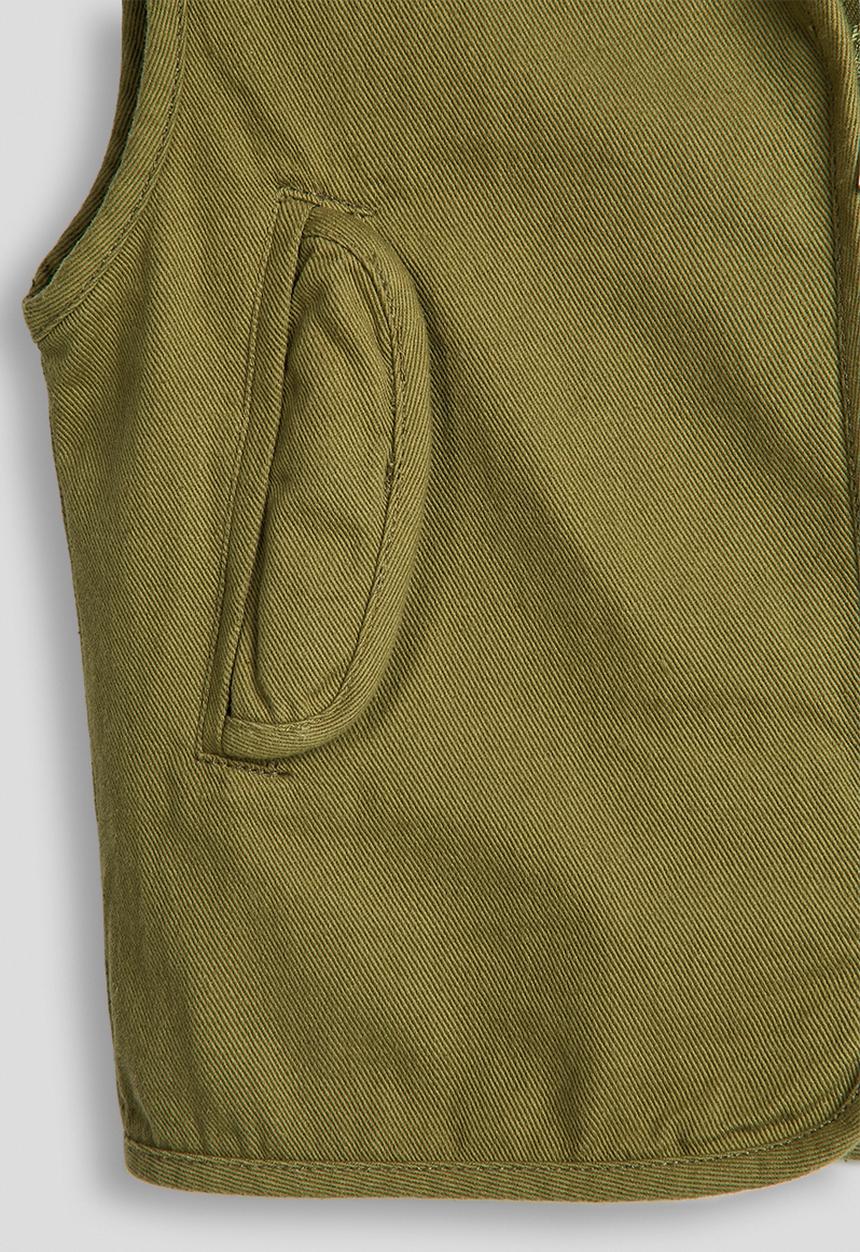 Pop Candy - Cargo vest jacket - green