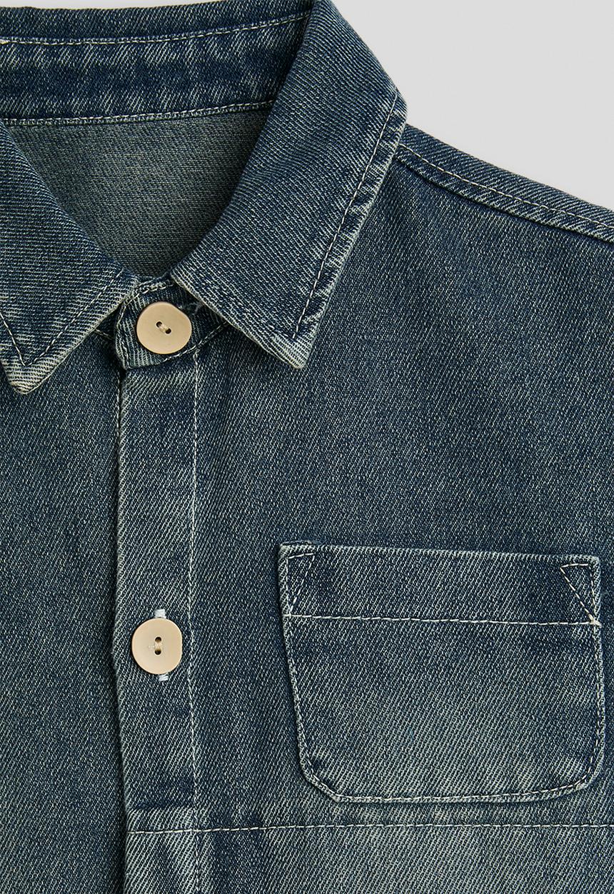 Pop Candy - Denim shirt - blue
