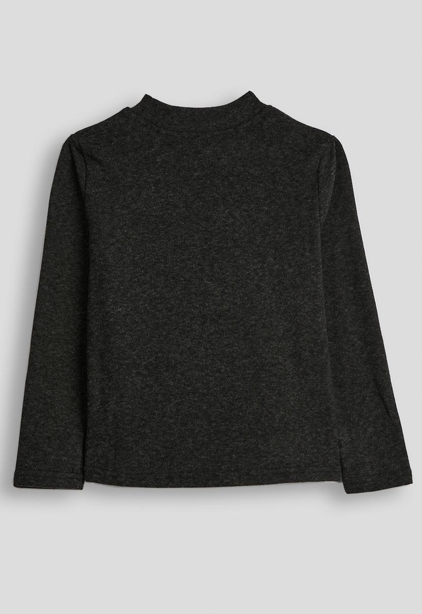 Pop Candy - Melange long sleeved tee - charcoal