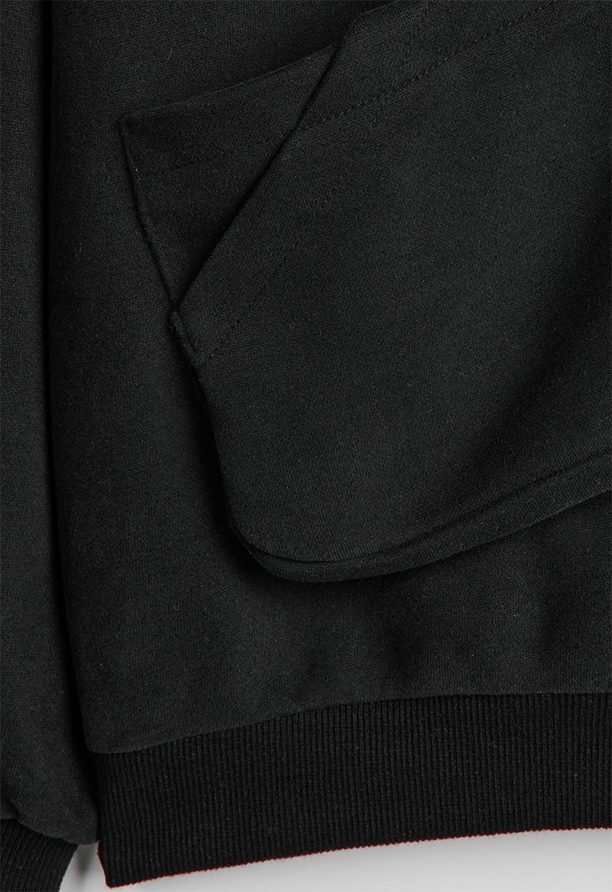 Pop Candy - Sweatshirt with body pocket - black