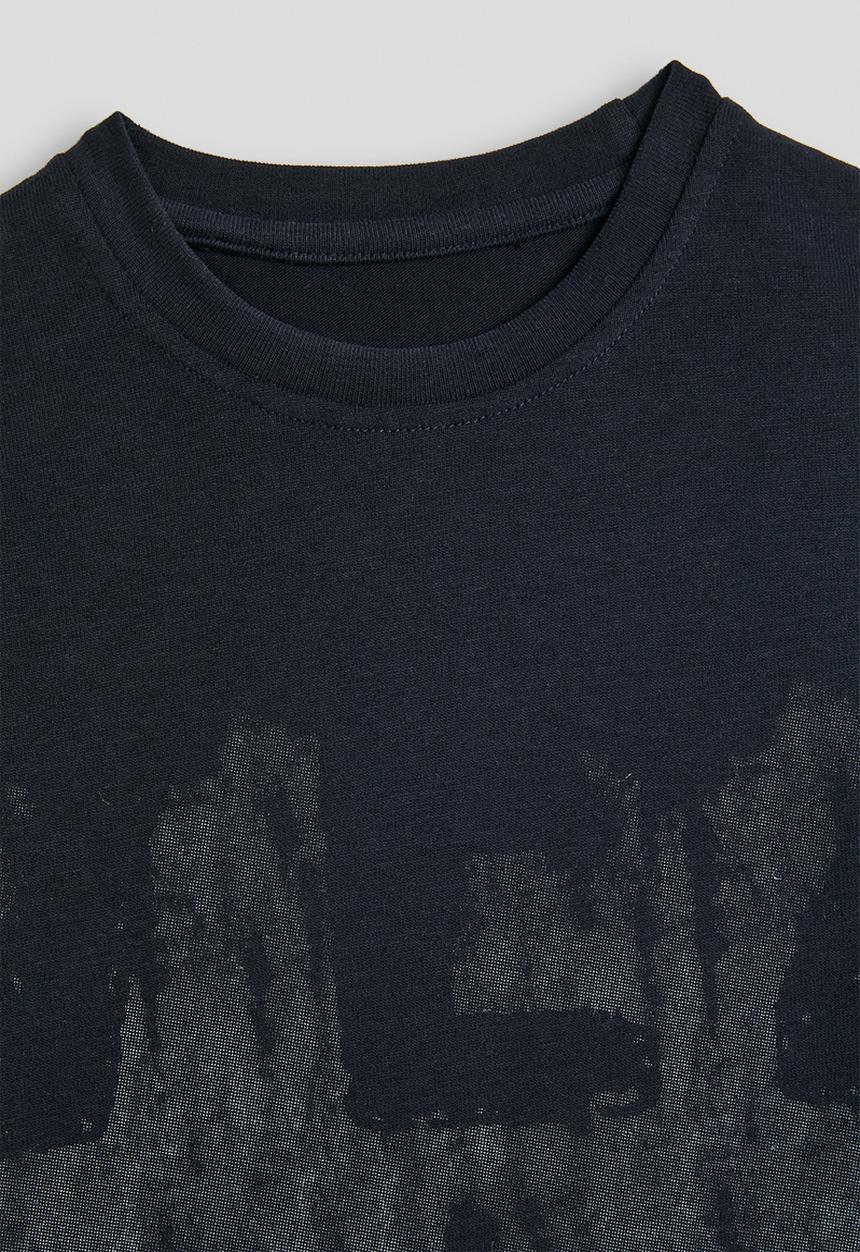 Pop Candy - Burnout logo print tee - black