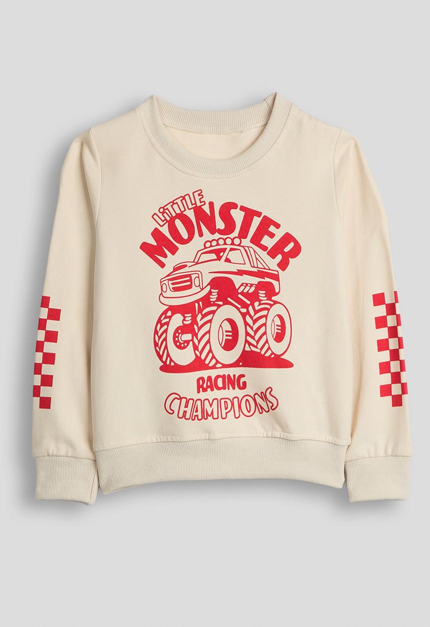 Pop Candy - Graphic sweatshirt - cream/monster truck