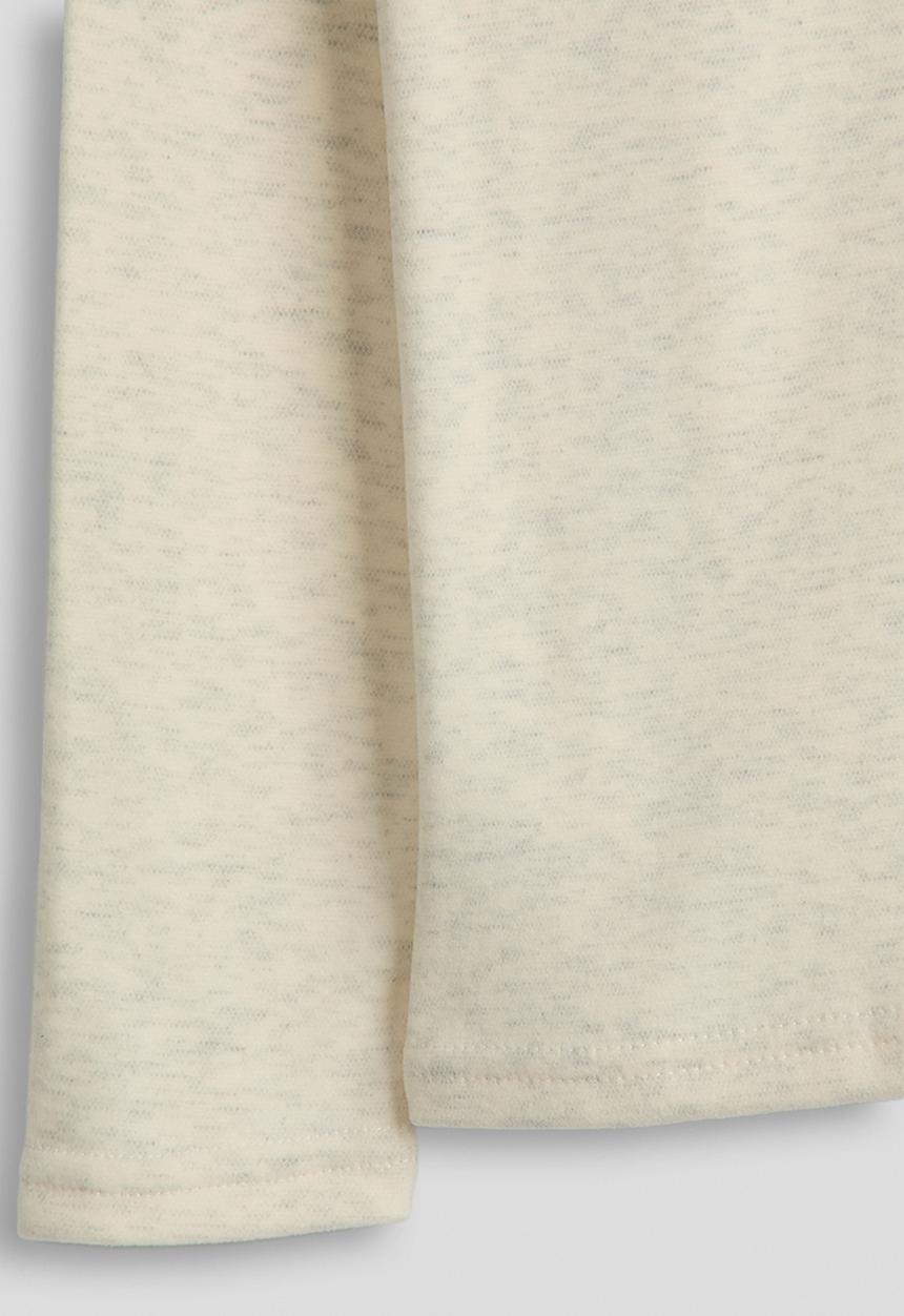 Pop Candy - Melange long sleeved tee - cream