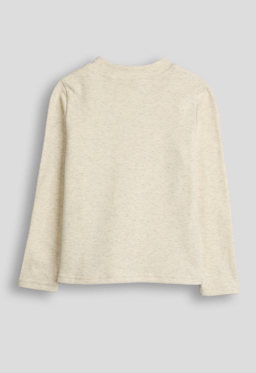 Pop Candy - Melange long sleeved tee - cream