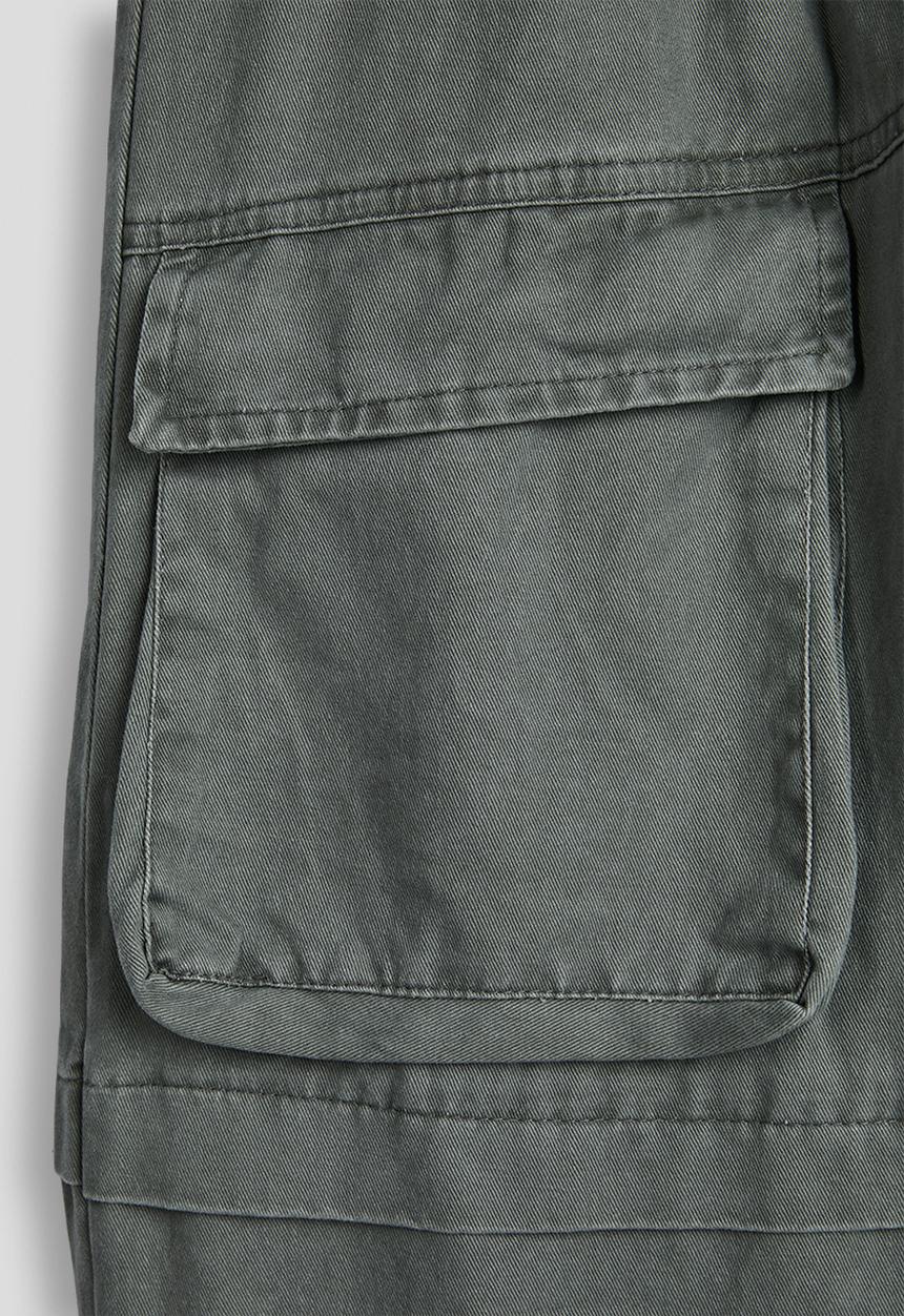 Pop Candy - Wide leg cargo pants - stone