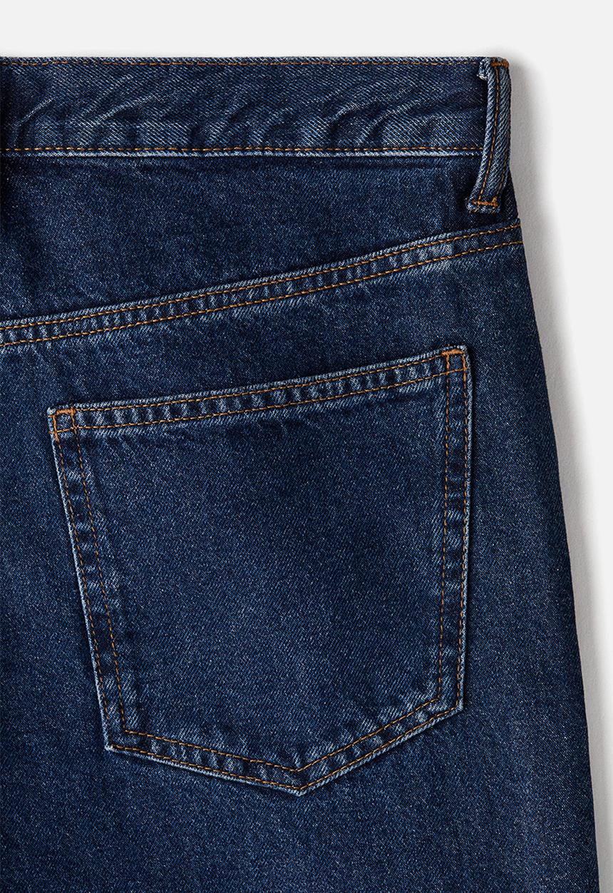 H&M - Straight relaxed jeans - dark denim blue