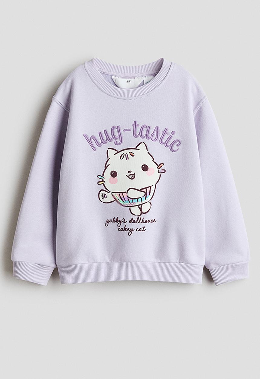 Printed sweatshirt - lilac/gabby's dollhouse - 1333433002
