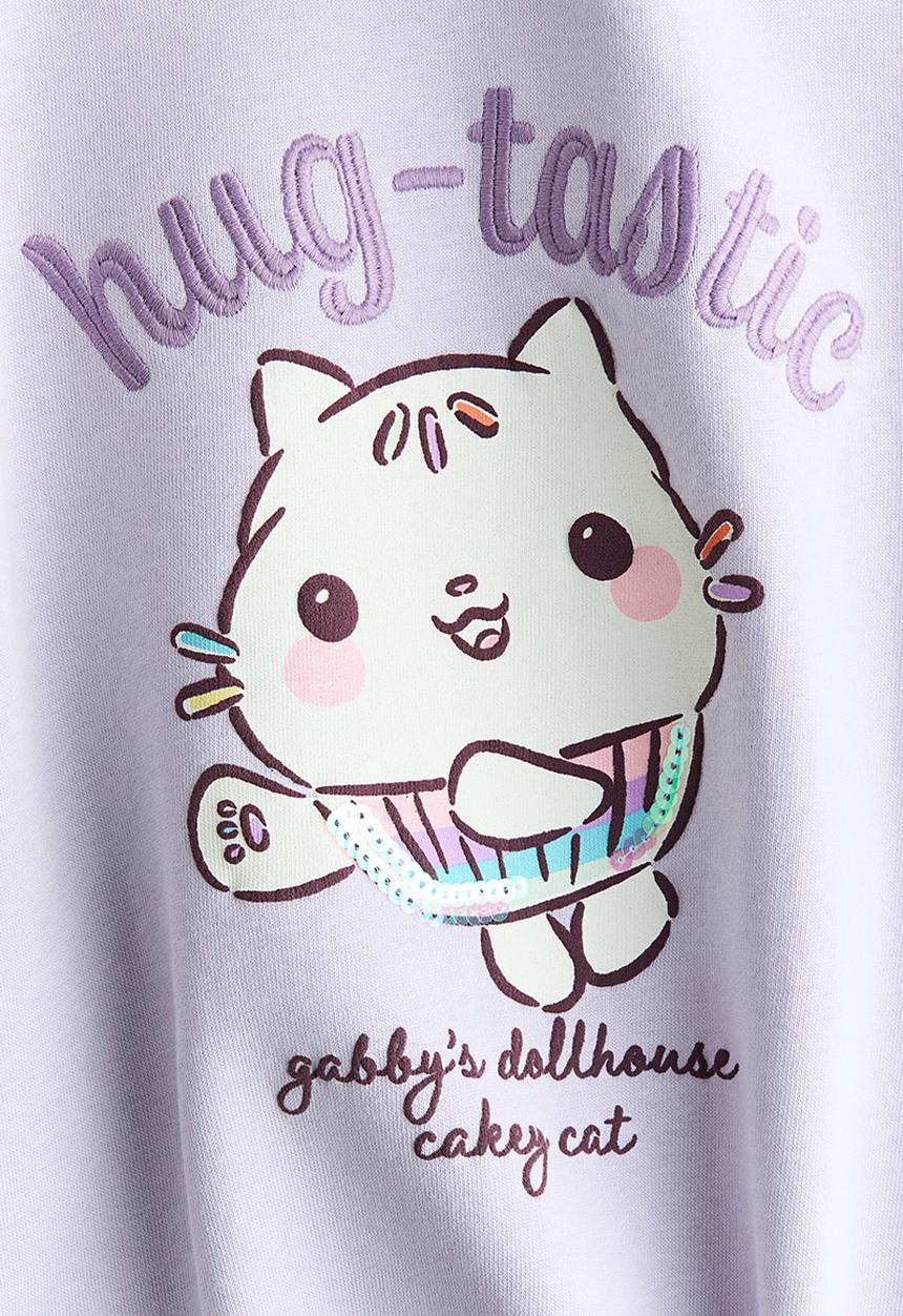 Printed sweatshirt - lilac/gabby's dollhouse - 1333433002