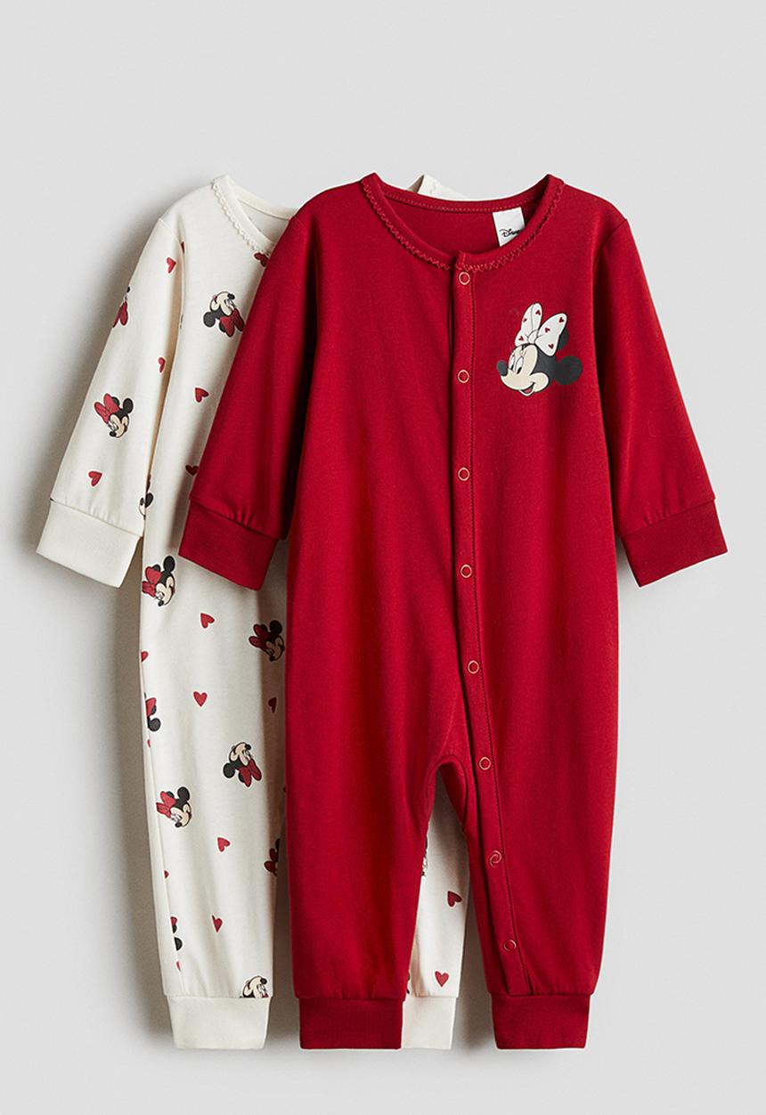 H&M - 2-Pack printed pyjamas - red/minnie mouse