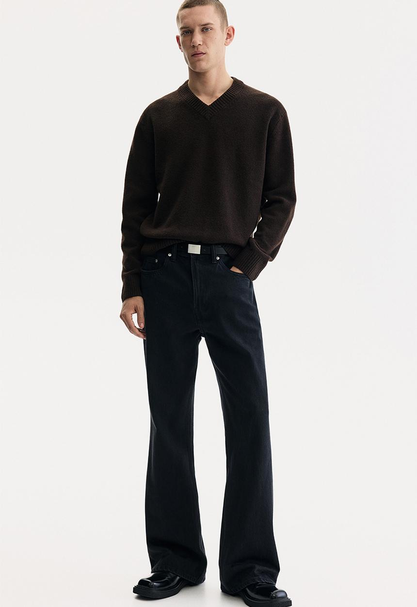 H&M - Regular fit knitted jumper - dark brown
