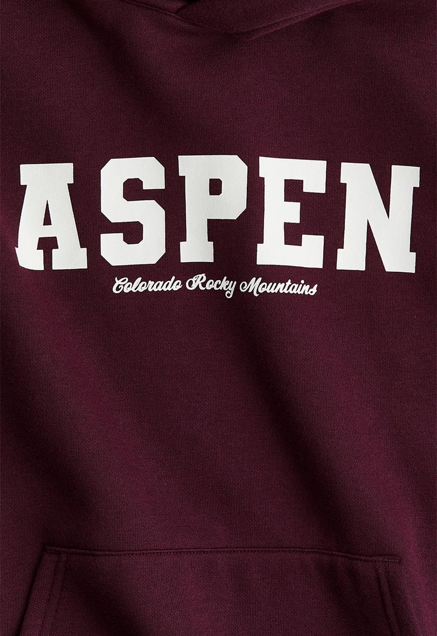 H&M - Hoodie - dark red/aspen