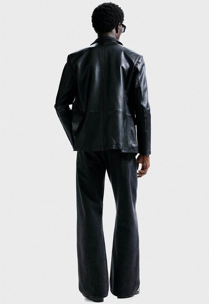 H&M - Relaxed bootcut jeans - denim black