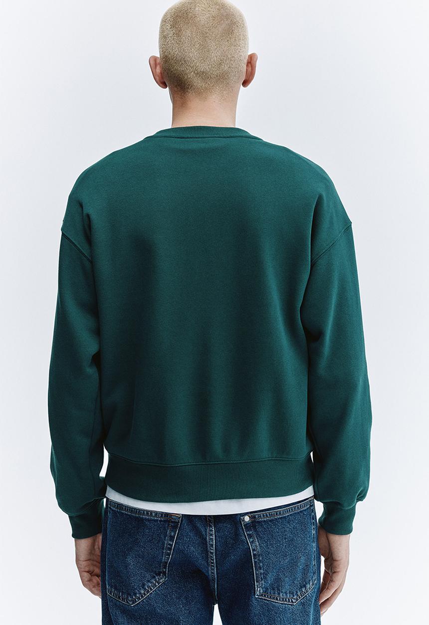 H&M - Oversized fit printed sweatshirt - green/keith haring