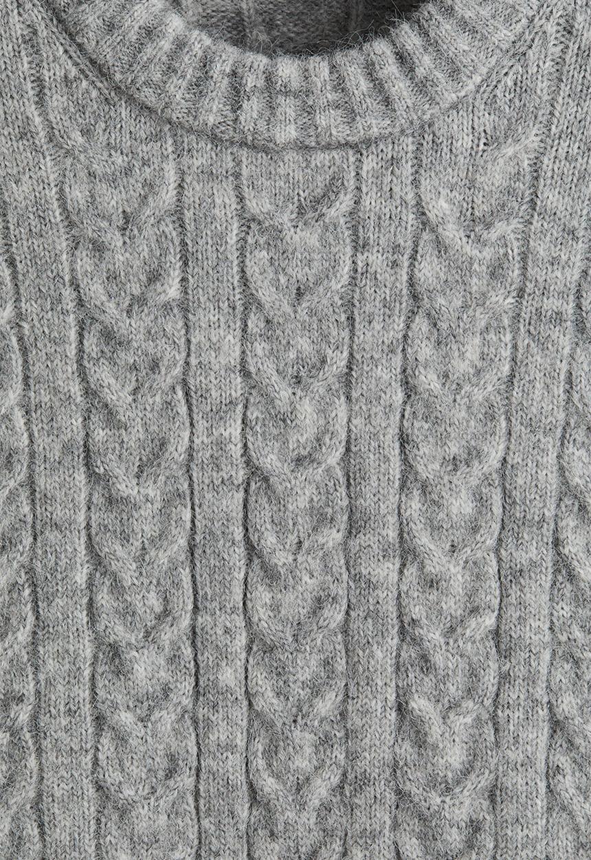 H&M - Regular fit cable knit jumper - grey
