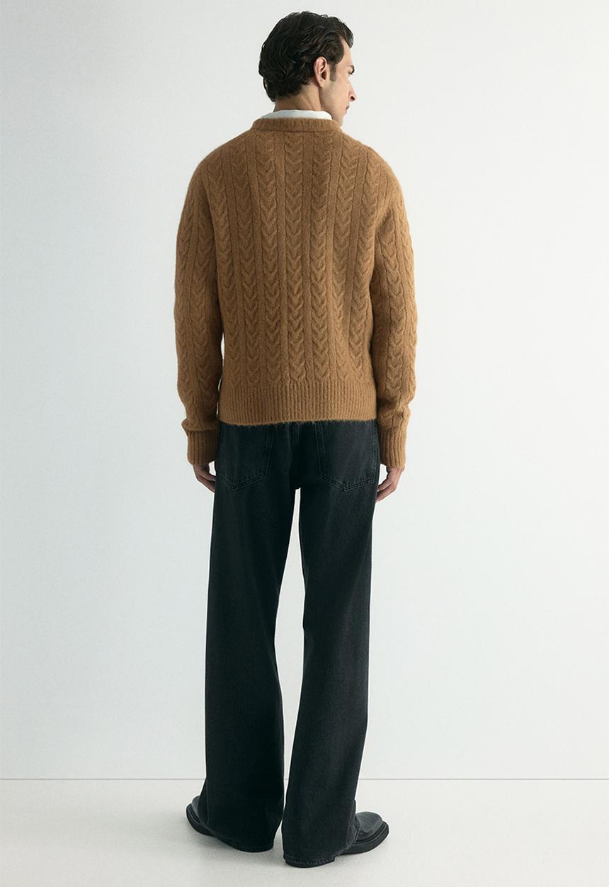 H&M - Regular fit cable knit jumper - beige