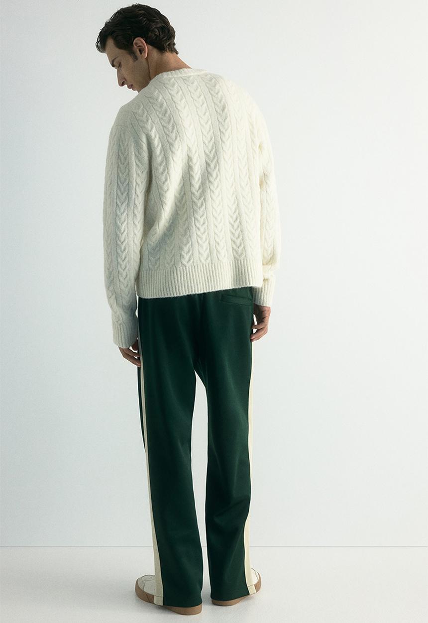 H&M - Regular fit cable knit jumper - white