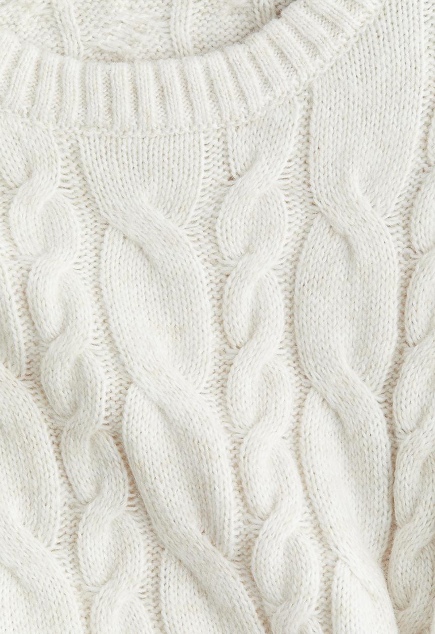 H&M - Cable-knit jumper - white