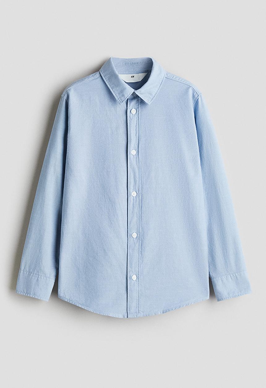 H&M - Cotton shirt - light blue