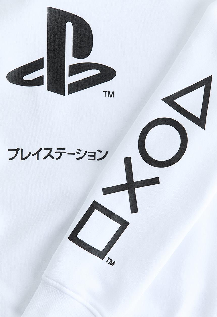 H&M - Print-motif sweatshirt - white/playstation