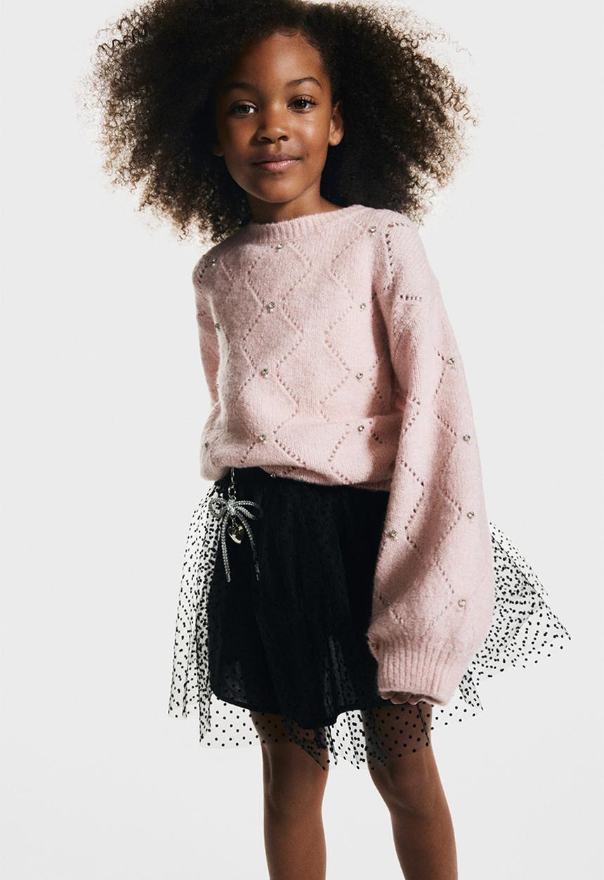 H&M - Embellished jumper - light pink