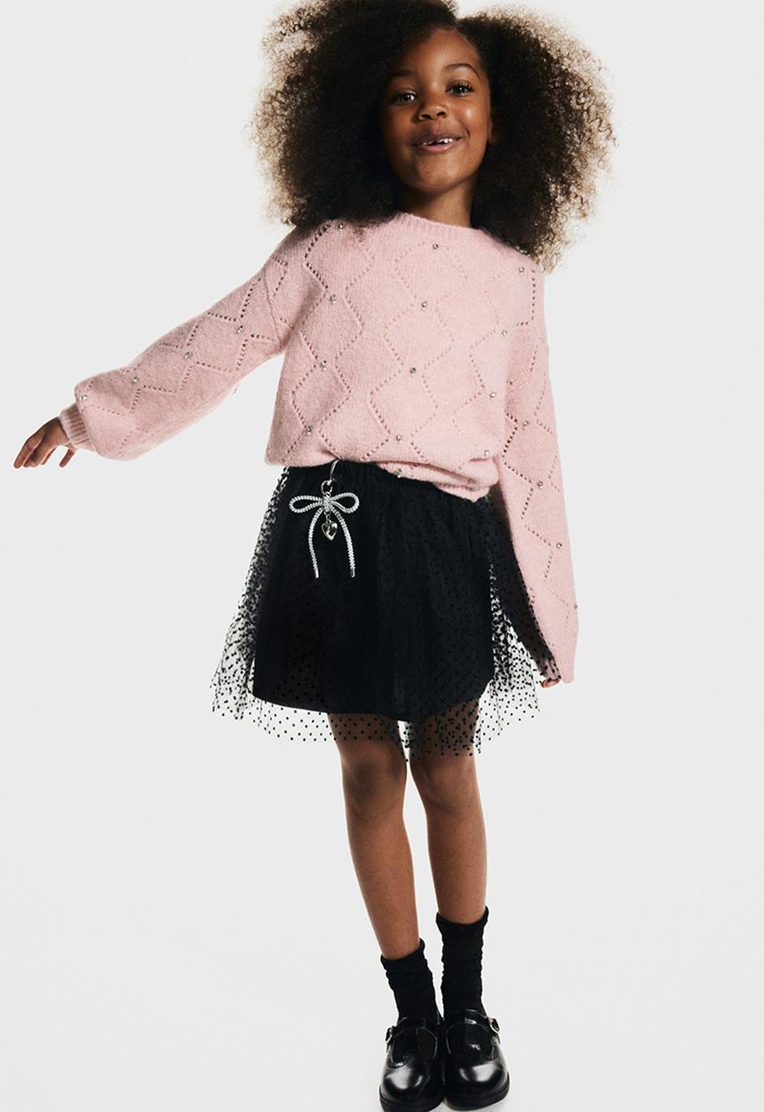 H&M - Embellished jumper - light pink
